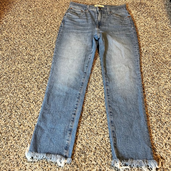 Madewell Denim - Madewell The Perfect Vintage Jean Distressed Frayed Hem Medium Wash Size 26P